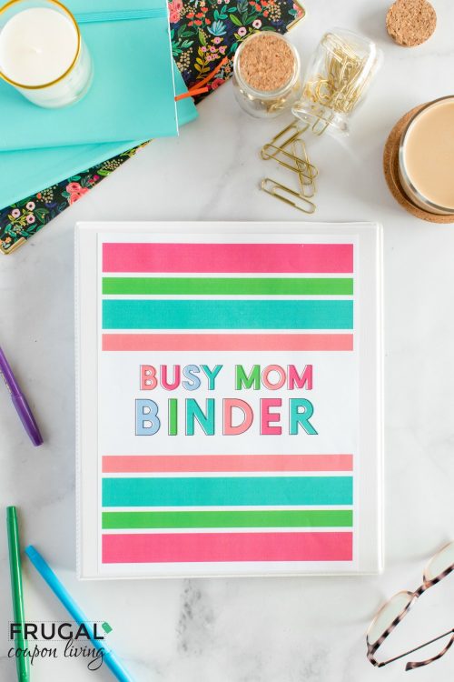 busy mom binder home organizer