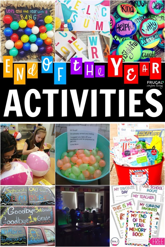 End of the Year Ideas and Activities for Teachers, Moms and Kids