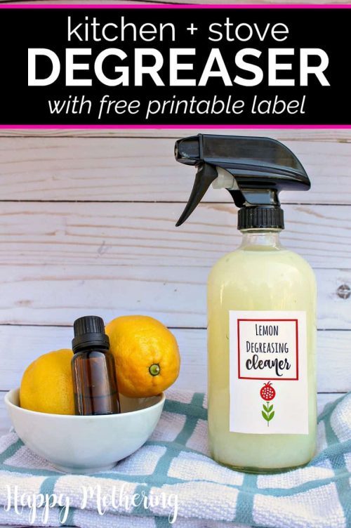 Homemade Kitchen and Stove Degreaser