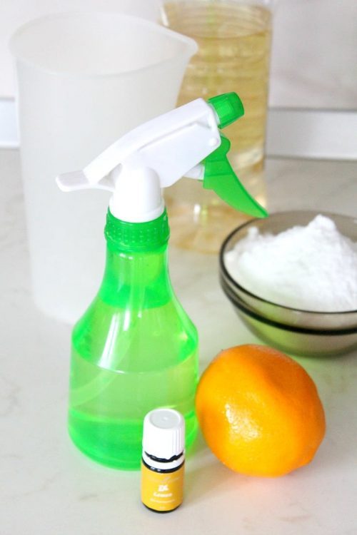 Homemade Cleaning Spray with Lemon