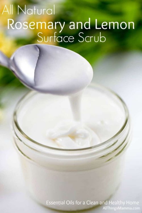 Rosemary and Lemon Homemade Surface Scrub