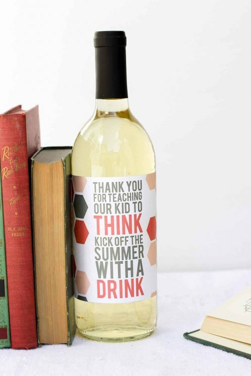 Wine Label Gift Tag