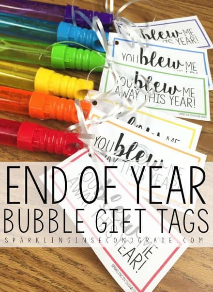 Blew Me Away End of the Year Bubbles Printable