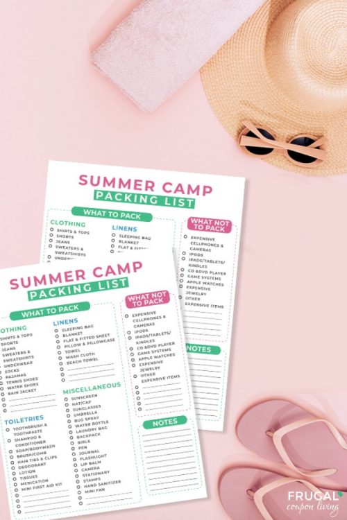 Summer Camp Packing List for Sleepaway