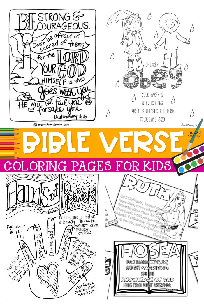 Bible Verse Coloring Pages for Kids