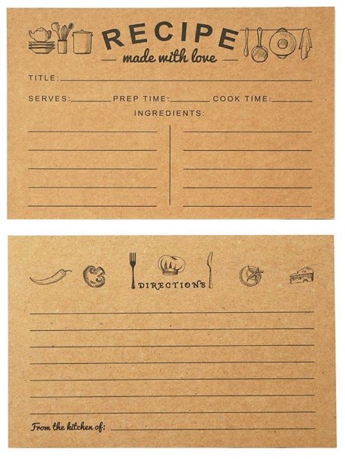 Vintage Family Reunion Recipe Cards