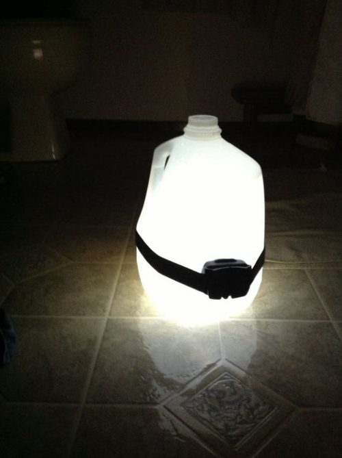 Water Jug Light Hack for Camping
