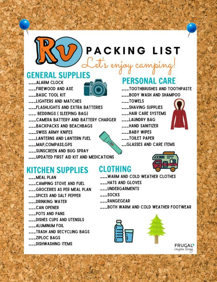 RV Camping Packing List