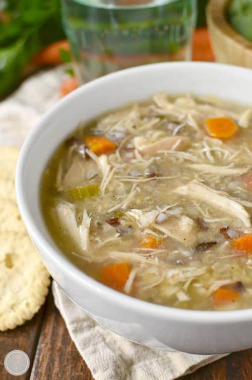 Crock Pot Wild Rice and Chicken Soup