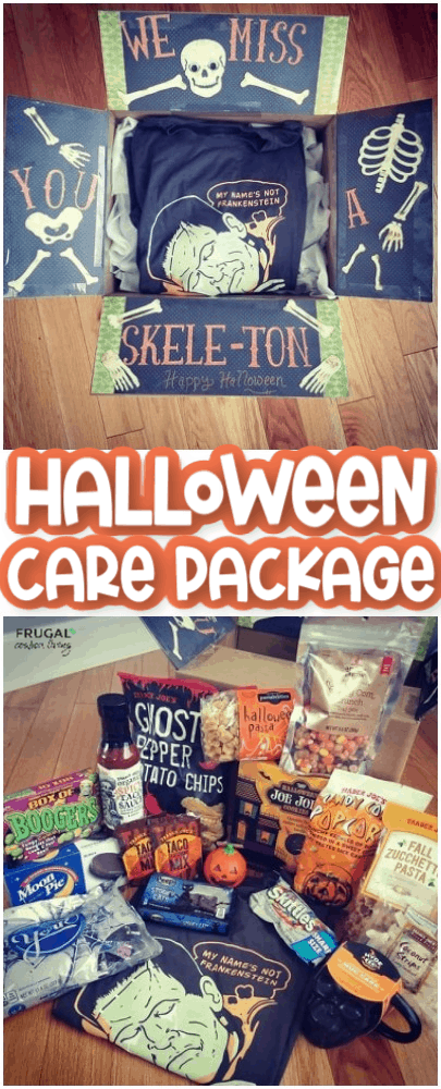 Halloween care package for October Skeleton Theme