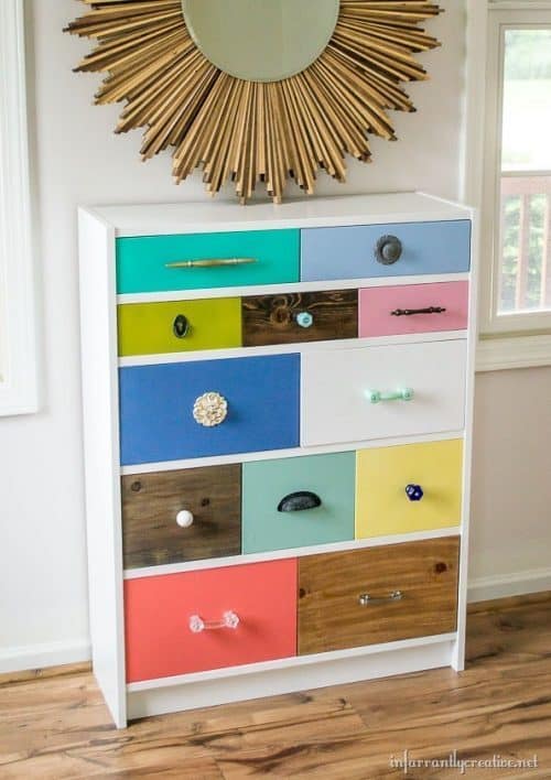 IKEA Billy Bookcase Hack Drawers and Dresser Idea