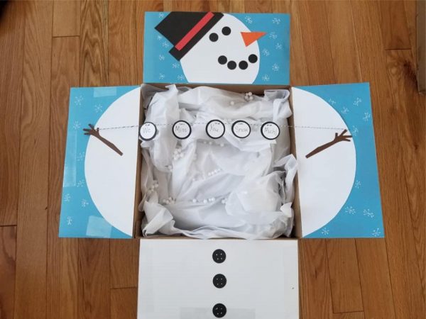 Snow Man care package Idea for Winter