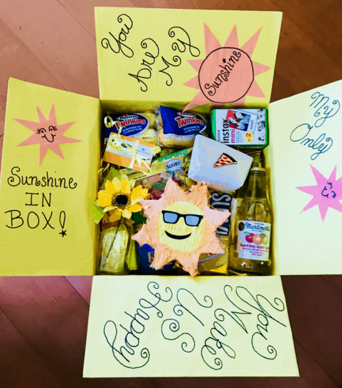 Sunshine care package for Summer