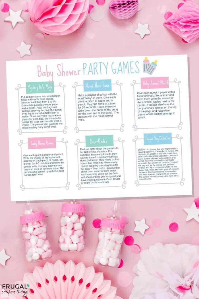 free Baby Shower Games Ideas Printable