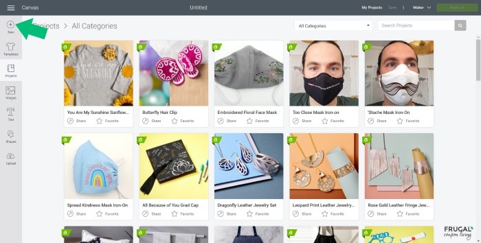 circut design space new project