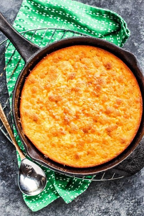 Skillet Corn Bread | Thanksgiving Potluck Recipes