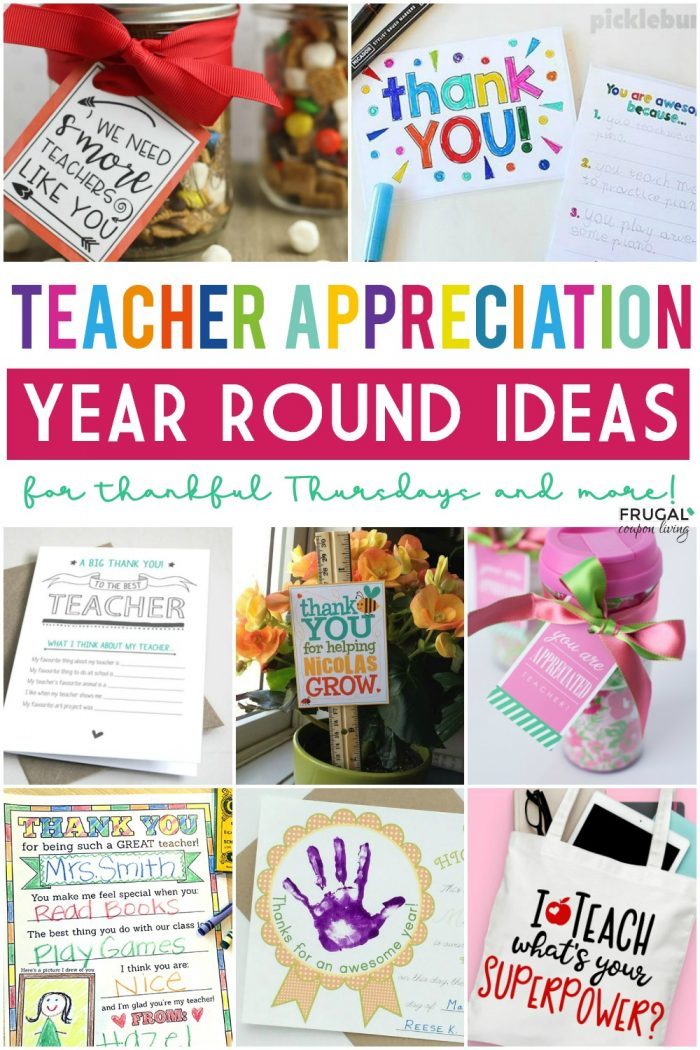 Thankful Thursday Ideas and Teacher Appreciation Gift Ideas