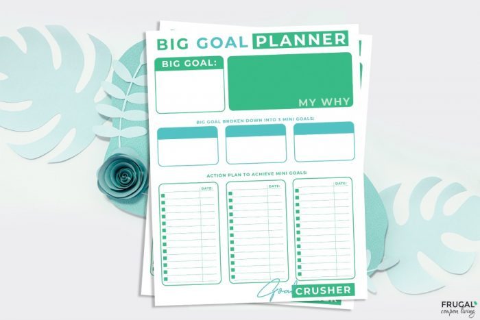 Big Goal Planner Organizational Printable