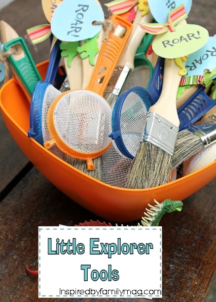 Dinosaur Dig Station Paint Brush and Sifter