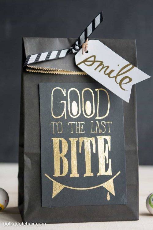 Good to the Last Bite Halloween Gift Tag
