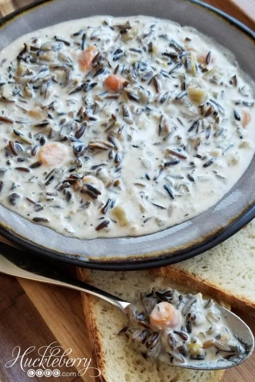 Instant Pot Wild Rice and Mushroom Soup Recipe for Fall