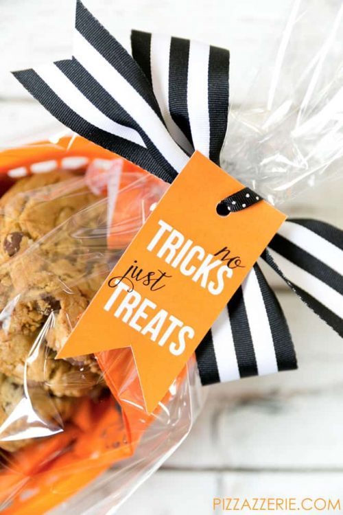 No Tricks, Just Treats Gift Tag for Halloween