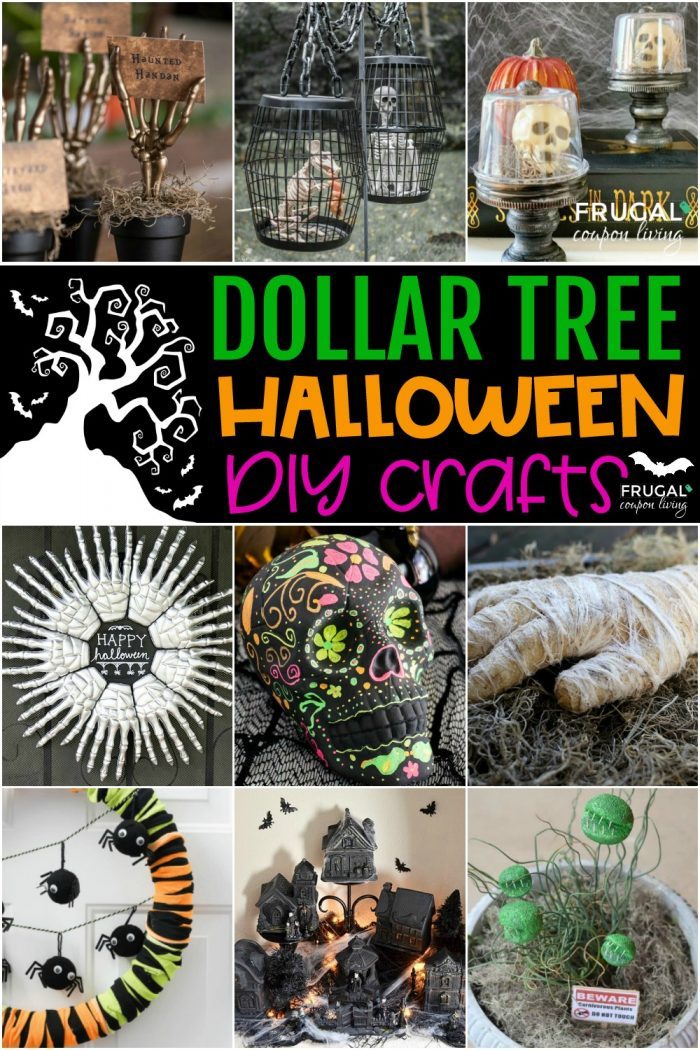 Halloween Dollar Store Decor and Dollar Tree Crafts