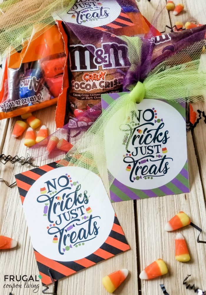 No Tricks, Just Treats Halloween Gift Tags