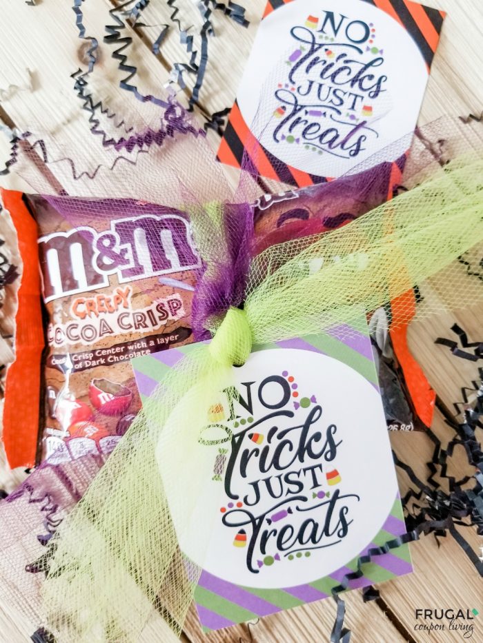 Halloween Gift Tag with Low Cost Halloween Gift Idea