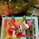 Elf on the Shelf Wrestling Ring Using a Cereal Box and Candy Cane