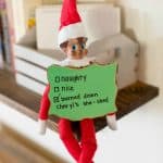 Elf on the Shelf Cheryl's She Shed Idea