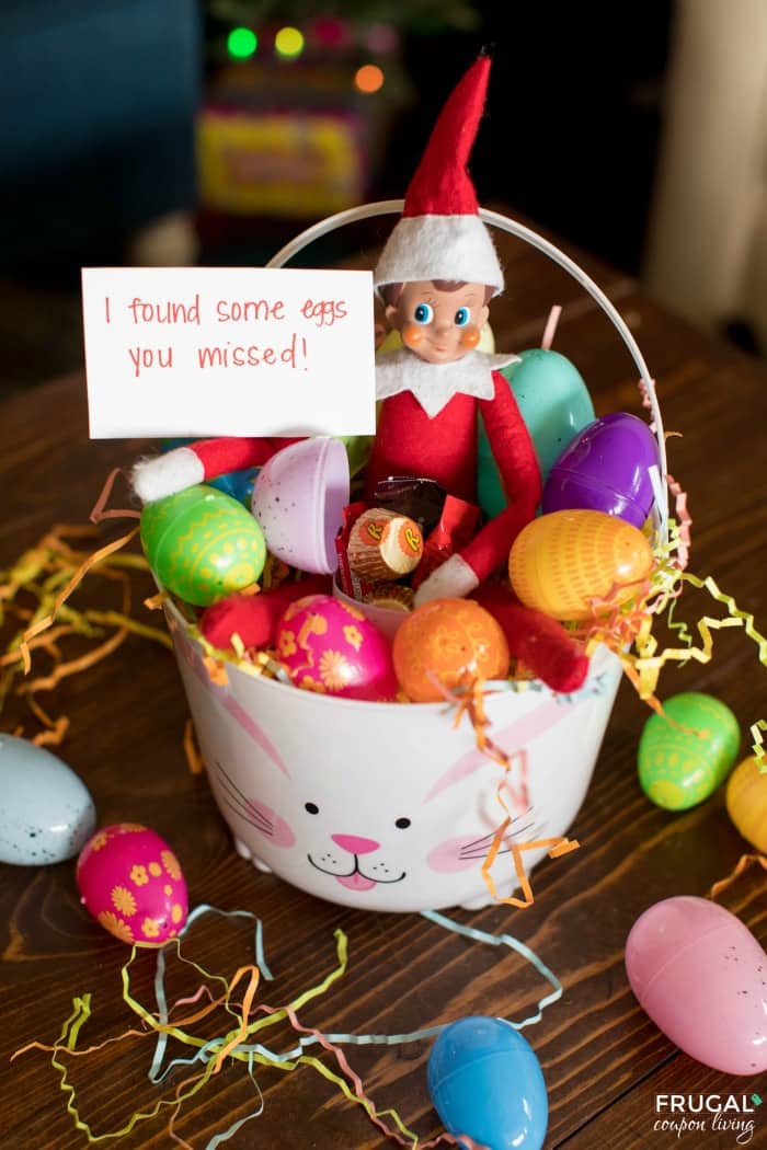 Elf on the Shelf Easter Idea + Elf on the Shelf Bunny Costume