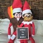 2020 Elf on the Shelf Thanksgiving Turkey Costume With Elf on the Shelf Face Mask