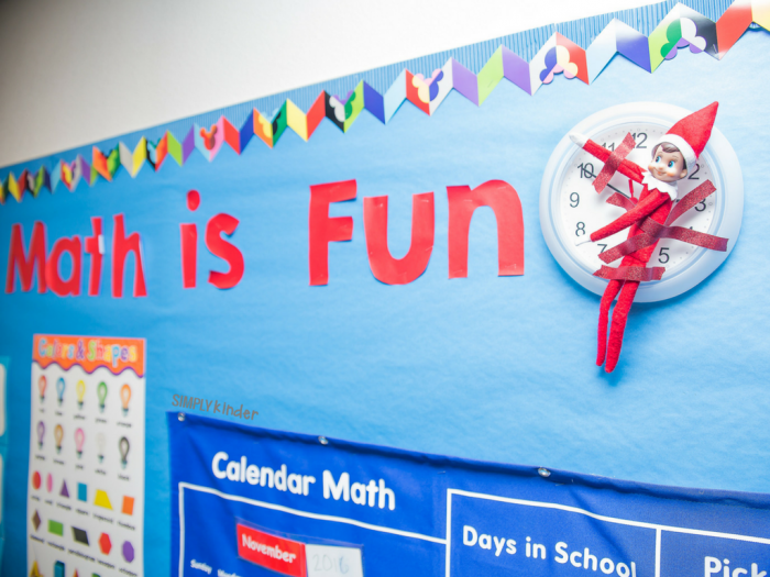 Elf on the Shelf School Ideas + Elf Clock