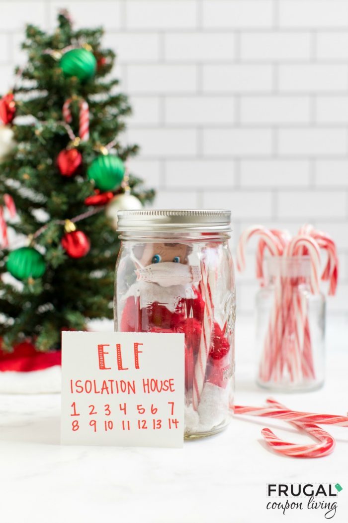 DIY Elf on the Shelf Quarantine Jar with Countdown | Elf on the Shelf In a Mason Jar