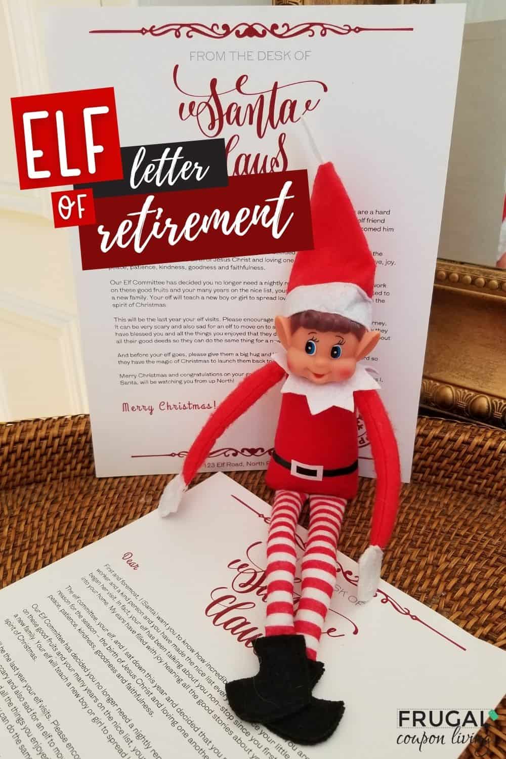 Last Night Elf on the Shelf Letter for Retirement