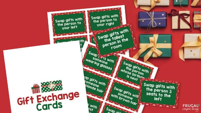 Christmas Gift Exchange Game Printable PDF