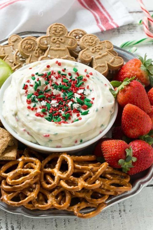 Christmas Cookie Dip for a Holiday Party