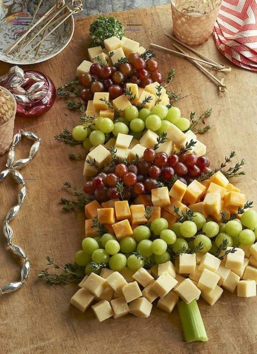 christmas tree cheese board