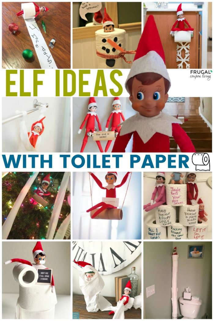 Funny Elf on the Shelf Ideas with Toilet Paper