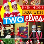 elf on the shelf ideas with two elves
