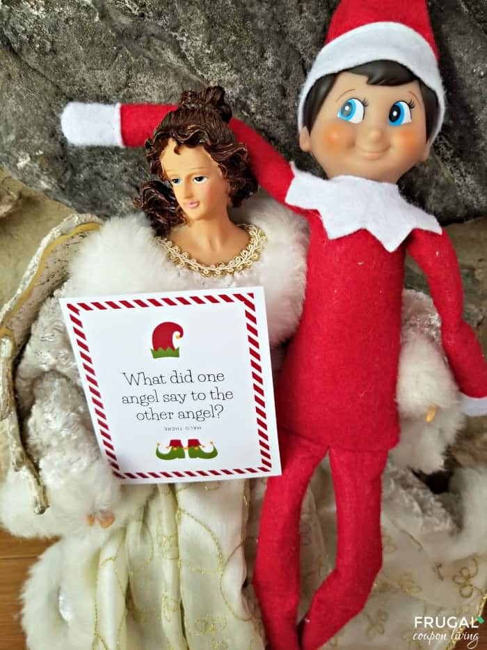 Angel Christmas Joke Printables - 30 Days of Silly Elf on the Shelf Ideas