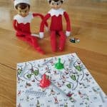 Elf on the Shelf Sledding and Climbing Chutes and Ladders Game Board Printable