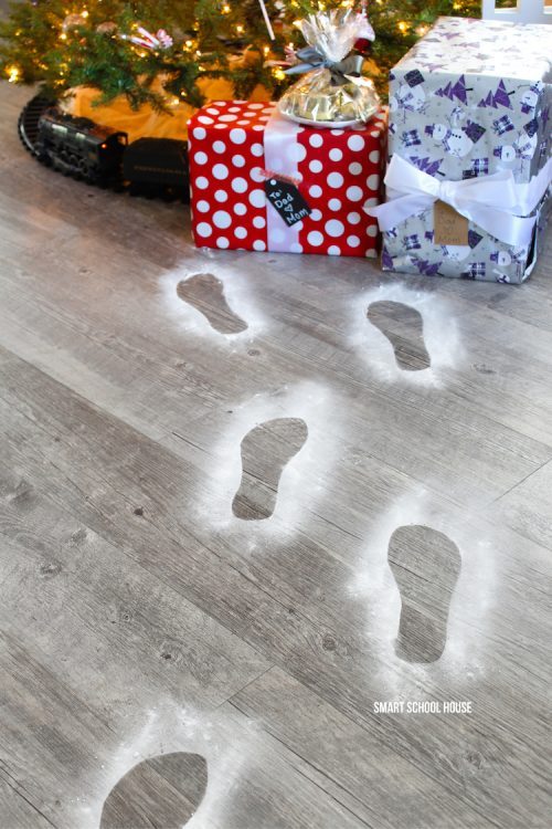 How to Make Santa Foot Prints