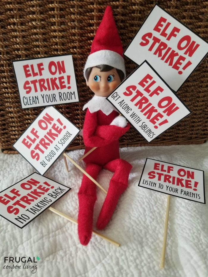 Elf on Strike Printables - Be Good at School & More Elf Classroom Ideas