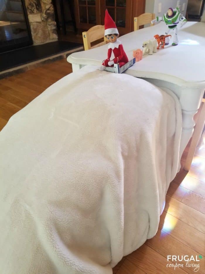 Elf on the Shelf Sled off the Coffee Table