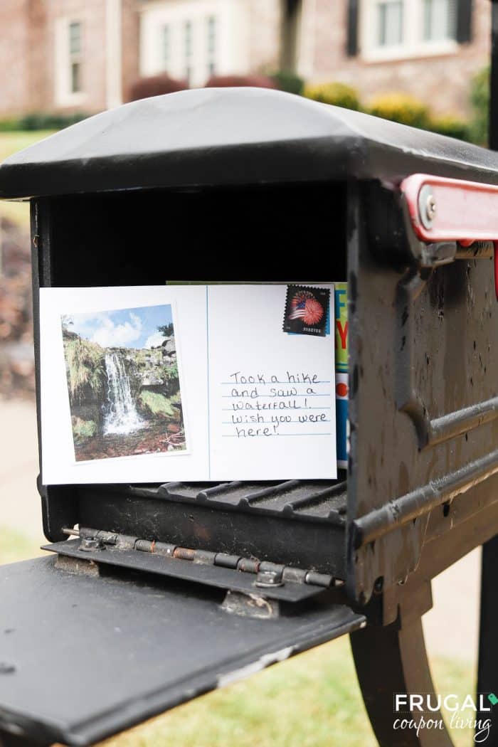 Staycation Printable Postcard & Stay at Home Vacation Boredom Busters