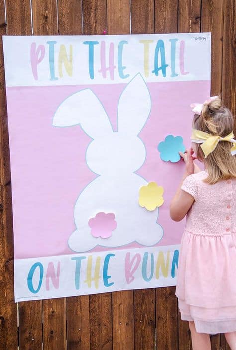 Pin the Tail on the Bunny + Easter Games for Kids