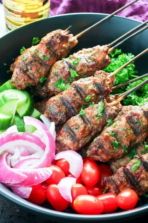 Healthy Ground Beef Kebabs