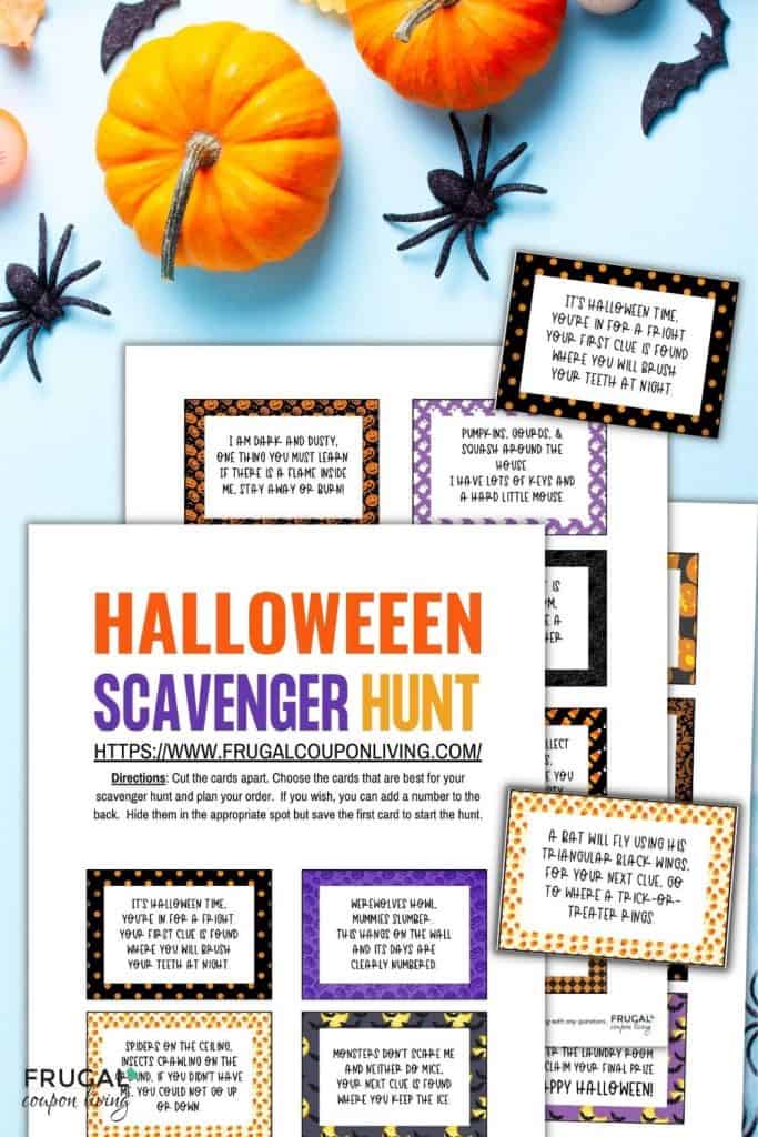 Halloween scavenger hunt activities for kids 